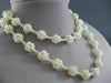 ESTATE WIDE & LONG SOUTH SEA PEARL 3D FLOWER CLUSTER BY THE YARD NECKLACE #25369