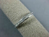 ESTATE .10CT DIAMOND 14K WHITE GOLD ROUND CHANNEL SEMI ETERNITY ANNIVERSARY RING