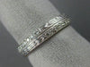 ESTATE .40CT DIAMOND 18KT WHITE GOLD 3D ETERNITY WEDDING ANNIVERSARY RING #1185