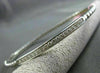 ESTATE .38CT ROUND DIAMOND 14KT WHITE GOLD 3D 3.5mm CLASSIC BANGLE BRACELET