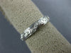 ANTIQUE .36CT DIAMOND 18KT WHITE GOLD FILIGREE ETERNITY ANNIVERSARY RING #1206