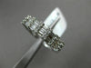 ESTATE 1.13CT ROUND & BAGUETTE DIAMOND 18KT WHITE GOLD WEDDING ANNIVERSARY RING