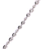 2.98CT DIAMOND 18KT WHITE GOLD MARQUISE & BAGUETTE OVAL & ROUND TENNIS BRACELET