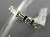 ESTATE 1.60CT ROUND & BAGUETTE DIAMOND PLATINUM ETERNITY ANNIVERSARY RING #2185