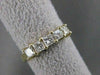 ESTATE .78CT PRINCESS DIAMOND ANNIVERSARY 14K YELLOW GOLD 3D WEDDING RING #16881