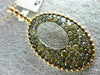 ESTATE LARGE 1.82CT MULTI COLOR DIAMOND 18KT ROSE & BLACK GOLD FLOATING PENDANT