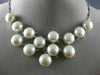 ESTATE .55CT DIAMOND & AAA PEARL 14KT WHITE GOLD 3D CLASSIC V SHAPE NECKLACE