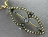 ANTIQUE .15CT ROSE CUT DIAMOND 14K TWO TONE GOLD PEARL PENDANT PIN BROOCH #25488