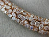 ESTATE LARGE GIA 37.02CT PINK DIAMOND 18K ROSE GOLD MULTI SHAPE CLUSTER NECKLACE