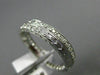 ANTIQUE .36CT ROUND DIAMOND 18K WHITE GOLD CLASSIC FILIGREE ETERNITY RING #6356