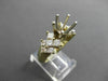 ESTATE LARGE 1.65CT DIAMOND 14KT TWO TONE GOLD SEMI MOUNT ENGAGEMENT RING #18016
