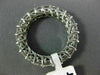 ESTATE 3.5CT DIAMOND 14K WHITE GOLD 3D SHARED PRONG ETERNITY WEDDING RING 21838