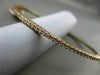 ESTATE .50CT DIAMOND 14KT ROSE GOLD 3D 2mm CLASSIC SHARE PRONG BANGLE BRACELET