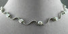 ESTATE 1.20CT DIAMOND 14KT WHITE GOLD FLOATING WAVE BY THE YARD NECKLACE #7219