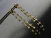 LARGE 1.72CT DIAMOND 14KT YELLOW GOLD 3D 2 ROW BY THE YARD CHANDELIER EARRINGS