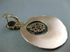 ESTATE LARGE 7.70CT AAA GARNET 14KT ROSE GOLD 3D MATTE CLIP ON HANGING EARRINGS
