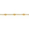 4.53CT DIAMOND AAA YELLOW SAPPHIRE 14KT YELLOW GOLD OVAL & ROUND TENNIS BRACELET