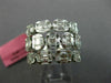 ESTATE LARGE 2.01CT DIAMOND 18KT WHITE GOLD 3D MULTI ROW SQUARE ANNIVERSARY RING