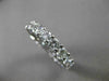 ESTATE 4.50CT DIAMOND 14K WHITE GOLD ETERNITY WEDDING ANNIVERSARY RING #21955