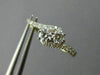 ESTATE .61CT DIAMOND 14KT YELLOW GOLD 3D TWO STONE LOVE CLASSIC HUGGIE EARRINGS