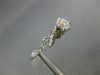 ANTIQUE .68CT DIAMOND 14KT WHITE GOLD 3D WOVEN SOLITAIRE ENGAGEMENT RING #21016