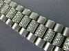 ESTATE LONG 8.0CT DIAMOND 18KT WHITE GOLD 3D ITALIAN DIAMOND MENS WATCH BAND