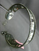 ESTATE WIDE 1.05CT DIAMOND 14K BLACK GOLD OPEN FILIGREE FLEXIBLE BANGLE BRACELET