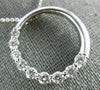 ESTATE 1.32CT DIAMOND 14KT WHITE GOLD 3D CIRCLE OF LIFE JOURNEY PENDANT #2052