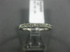 ESTATE .63CT DIAMOND 14K WHITE GOLD 3D CLASSIC ETERNITY WEDDING ANNIVERSARY RING