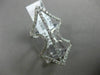 ESTATE MASSIVE .71CT DIAMOND 18KT WHITE GOLD DOUBLE SIDED OPEN ANCHOR FUN RING