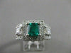 ESTATE 2.64CTW DIAMOND EMERALD 14KT GOLD FILIGREE COCKTAIL ENGAGEMENT RING #2461