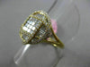 ESTATE 1.02CT MULTI CUT DIAMOND 18KT WHITE & YELLOW GOLD WOVEN CLUSTER FUN RING
