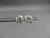 ESTATE 1.40CT ROUND DIAMOND 14K WHITE GOLD 4 PRONG SCREW BACK EARRINGS 5mm #2239