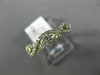 ESTATE .33CT DIAMOND 14KT YELLOW GOLD 3D INFINITY SEMI ETERNITY ANNIVERSARY RING