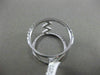 ESTATE WIDE .67CT ROUND DIAMOND 18KT WHITE GOLD 3D ZIG ZAG DOUBLE ROW FUN RING