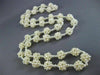ESTATE WIDE & LONG SOUTH SEA PEARL 3D FLOWER CLUSTER BY THE YARD NECKLACE #25369