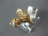 LARGE .89CT DIAMOND & AAA RUBY 18KT WHITE & ROSE GOLD HANDCRAFTED HORSE FUN RING