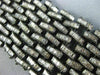 ESTATE EXTRA LARGE 35.47CT DIAMOND & AAA SAPPHIRE 18K BLACK GOLD TENNIS BRACELET