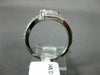 ESTATE .56CT DIAMOND 14KT WHITE GOLD 2 STONE CRISS CROSS SEMI ETERNITY LOVE RING