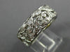 ESTATE WIDE 1.0CT DIAMOND PLATINUM 3D FILIGREE ETERNITY WEDDING ANNIVERSARY RING