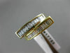 ESTATE .78CT BAGUETTE DIAMOND 14K TWO TONE GOLD CLASSIC DOUBLE SIDED RING #17723