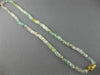 ESTATE 101.54CT DIAMOND & AAA AQUAMARINE 18K YELLOW GOLD BY THE YARD NECKLACE