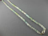 ESTATE 101.54CT DIAMOND & AAA AQUAMARINE 18K WHITE GOLD BY THE YARD NECKLACE