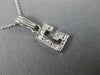 ESTATE .10CT DIAMOND 14KT WHITE GOLD CLASSIC "G" INITIAL PENDANT #MILANO003
