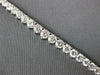 14.94CT DIAMOND 18KT WHITE GOLD THREE PRONG ETERNITY GRADUATING TENNIS NECKLACE