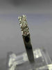 ESTATE .50CT ROUND DIAMOND 14KT WHITE GOLD 3D 7 STONE ANNIVERSARY RING #11456
