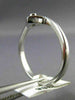 ESTATE .02CT DIAMOND 18KT WHITE GOLD 3D CLASSIC SOLITAIRE LOVE HEART RING #16385