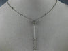 .25CT DIAMOND 18KT WHITE GOLD ROUND & TRILLION LARIAT BY THE YARD LOVE NECKLACE