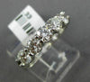 ESTATE 1.33CT DIAMOND 14KT WHITE GOLD CLASSIC 5 STONE SHARED PRONG WEDDING RING