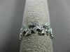 ESTATE .26CT DIAMOND 14KT WHITE GOLD 3D FLEUR DE LIS ETERNITY ANNIVERSARY RING